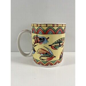 SPLASH Siddhia Hutchinson Coffee Mug Lodge Fishing Lure Beach Cottage Fish